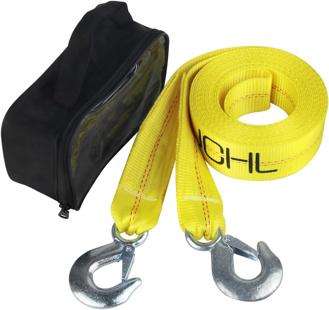 JCHL Nylon Tow Strap with Hooks 2”x20’